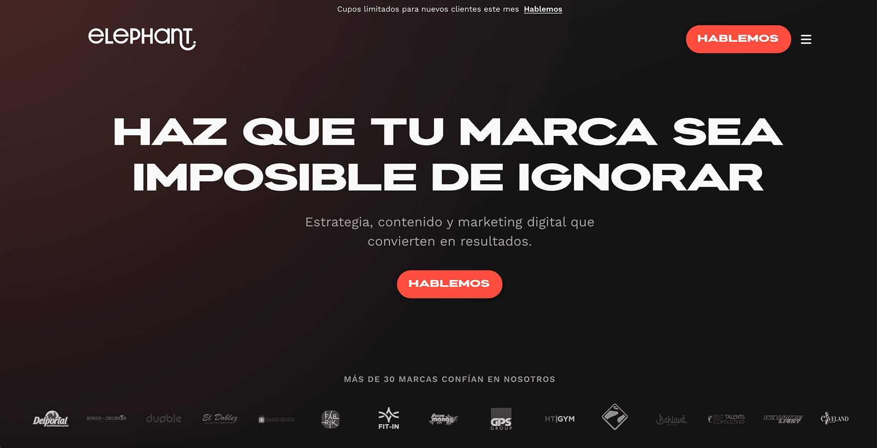 Elephant Digital Group — screen 1