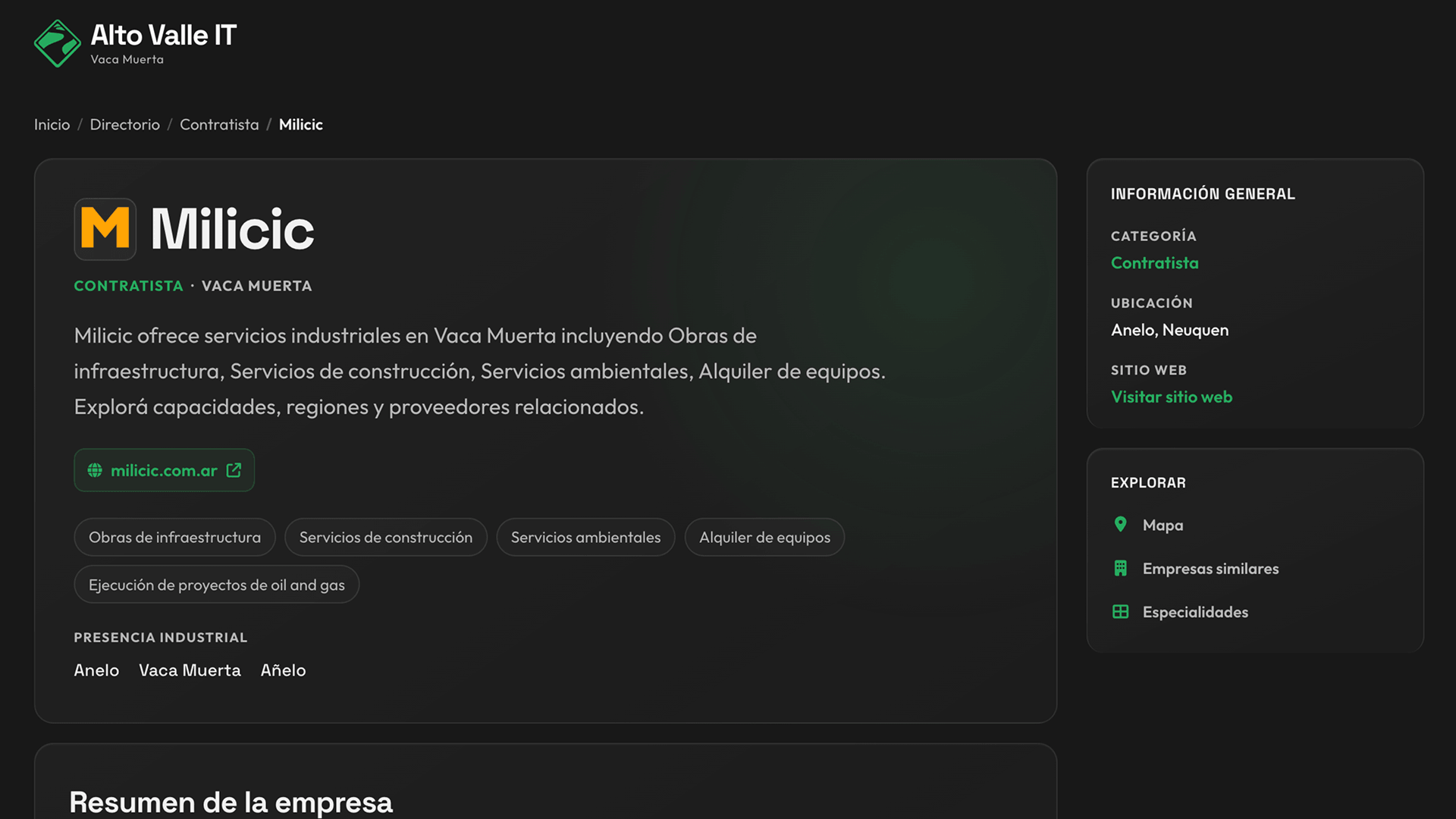 Perfil profesional